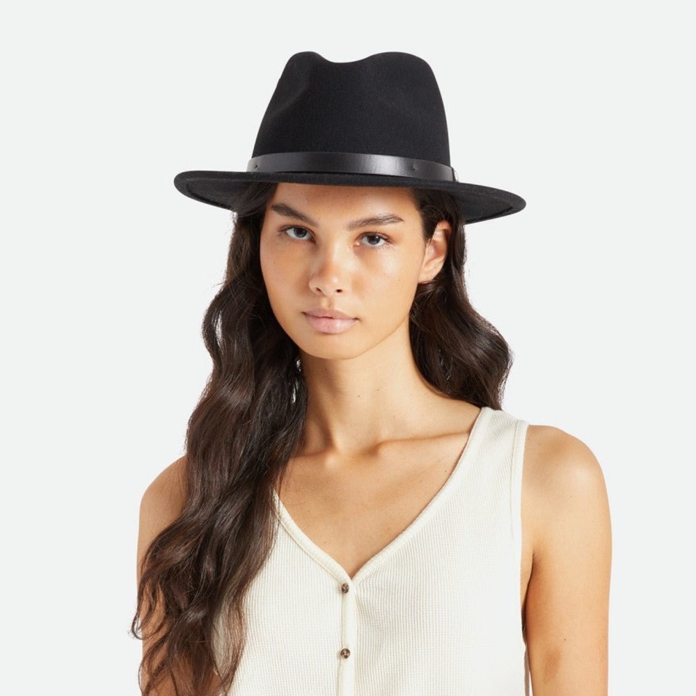 Brixton Black Wool Felt Hat